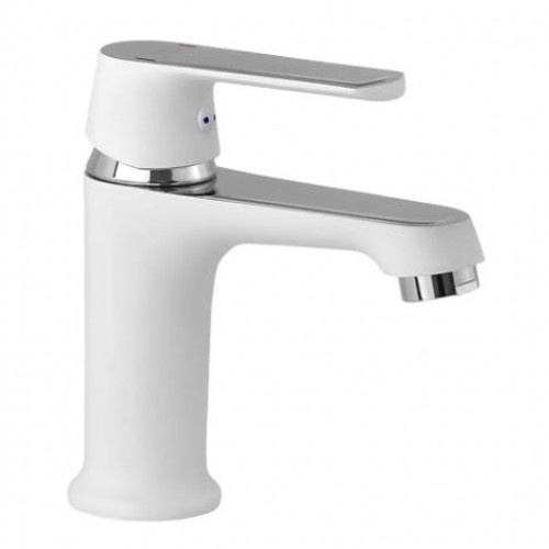 Смеситель для умывальника MONE Deluxe CLOE 1355355CW White/Chrome кран на умывальник
