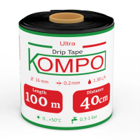 Стрічка крапельного поливу Kompo 8 mil; 1.38 л/год 100м*40см Стрічка крапельного поливу Kompo 8 mil; 1.38 л/год 100м*40см