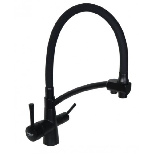 Смеситель для кухни MONE Deluxe XY6607-2 Black кран кухонный с подключением фильтра