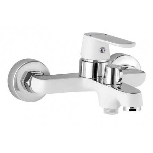 Смеситель для ванны MONE Delux CLOE 6374355CW White+Chrome