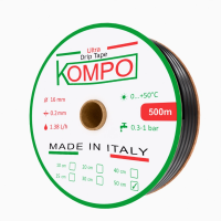 Стрічка крапельного поливу Kompo 8 mil; 1.38 л/год 500м*50см Стрічка крапельного поливу Kompo 8 mil; 1.38 л/год 500м*50см