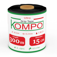Стрічка крапельного поливу Kompo 8 mil; 1.38 л/год 300м*15см Стрічка крапельного поливу Kompo 8 mil; 1.38 л/год 300м*15см