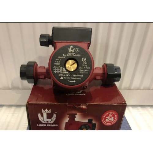 Насос циркуляційний Lider LPS25-6S/180 (з гайкою) Насос циркуляційний Lider LPS25-6S/180 (з гайкою)