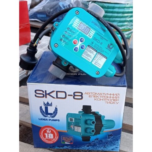 Автоматика прес-контроль для насосів із захистом від сухого ходу Lider SKD-8 (1,1 кВт) Автоматика прес-контроль для насосів із захистом від сухого ходу Lider SKD-8 (1,1 кВт)