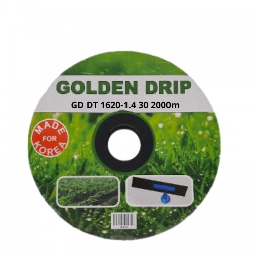 Капельная лента GOLDEN DRIP с плоским эмиттером 30см 2000м Капельная лента GOLDEN DRIP с плоским эмиттером 30см 2000м