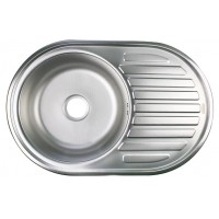 Мийка кухонна врізна MONRO 7750 (06/160) Satin овальна