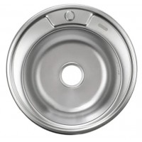 Мойка кухонная врезная MONRO 490 (06/180) Satin круглая