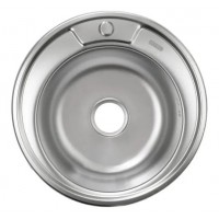 Мойка кухонная врезная MONRO 490 (06/160) Satin круглая