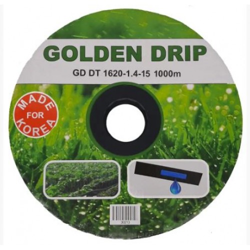 Капельная лента GOLDEN DRIP с плоским эмиттером 15см 1000м